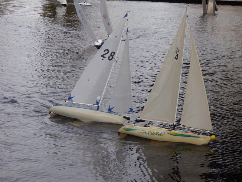 Close racing between Tim and Terry